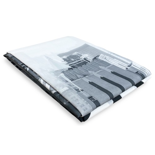 TENTE NEW YORK GRATTACIELI cm.160X300 emballé MADE in ITALY mélange lin