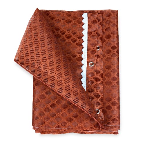 RED DE CORTINA MOSQUITERA mosquitera de diamante para exteriores con plomo en 8 tamaños diferentes lisos RUST