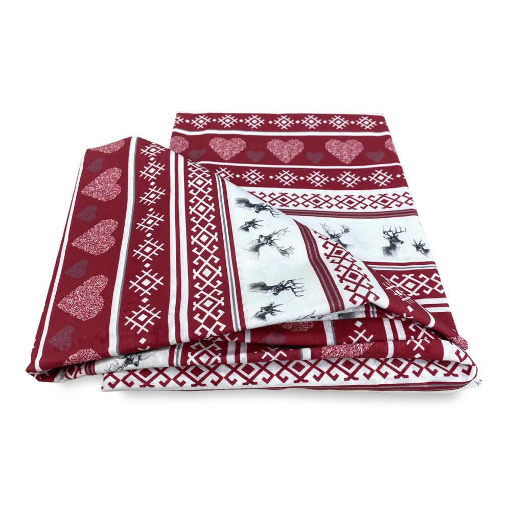 TENTE CERVINO rouge cm.160X300 emballé MADE in ITALY