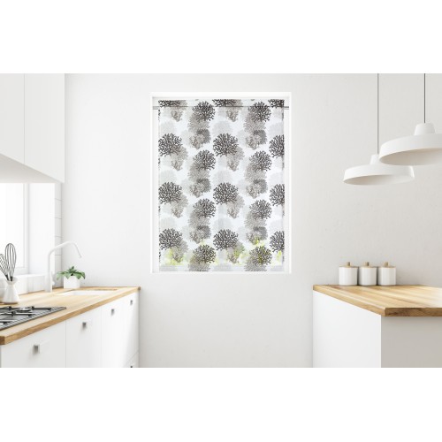 TENDINA vetro MODERNA larga 45 o 60 o 80 CORALLI BEIGE misto lino Made in Italy