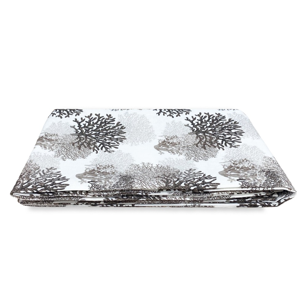 Cortina de cristal MODERN de 45 o 60 u 80 de ancho CORALES BEIGE mezcla de lino Made in Italy