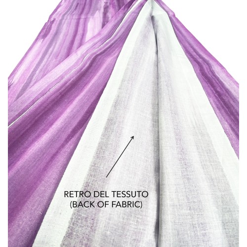 TELO ARREDO copritutto GRAN FOULARD copriletto COPRIDIVANO tessuto RIO LILLA