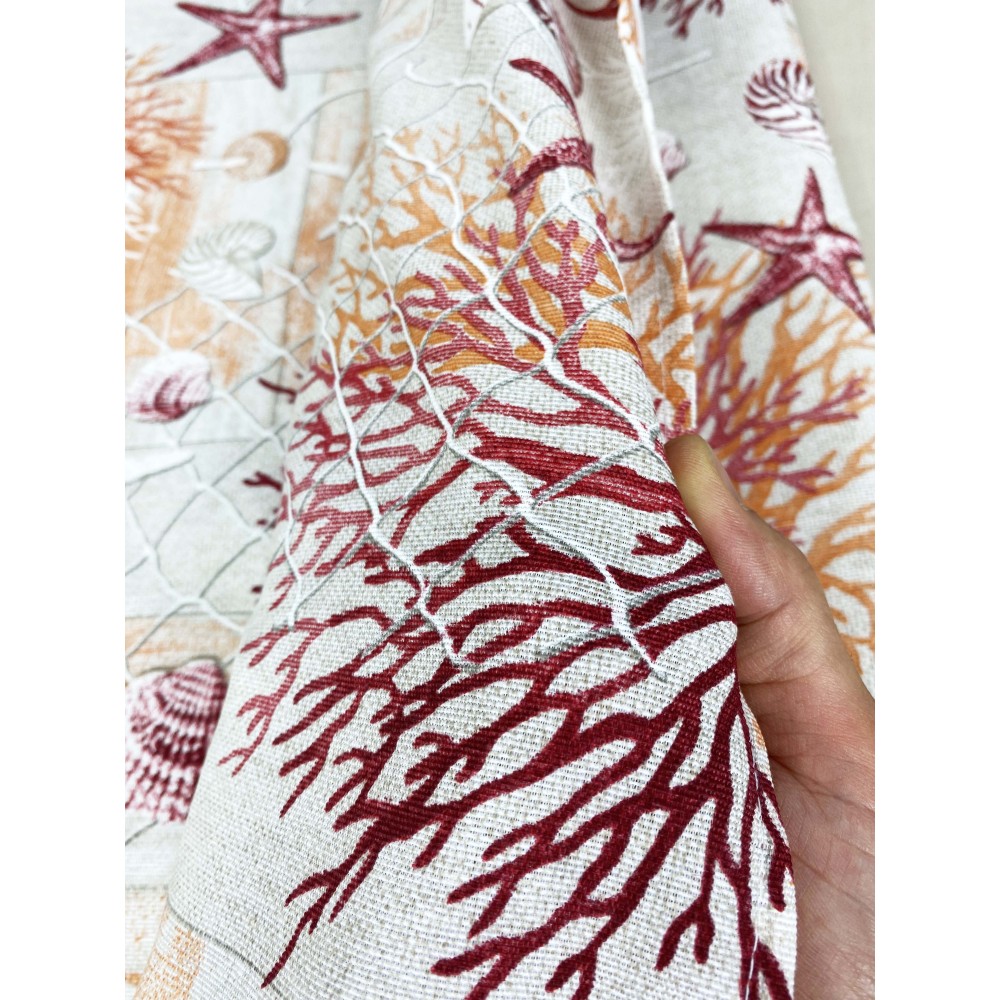 NAPPE antitacheS RESINÉE TORINO mer MARINE corail ROUGE