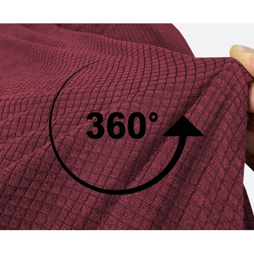 STRETCH SOFA BEZUG ATHEN universal BORDEAUX bi-elastisch