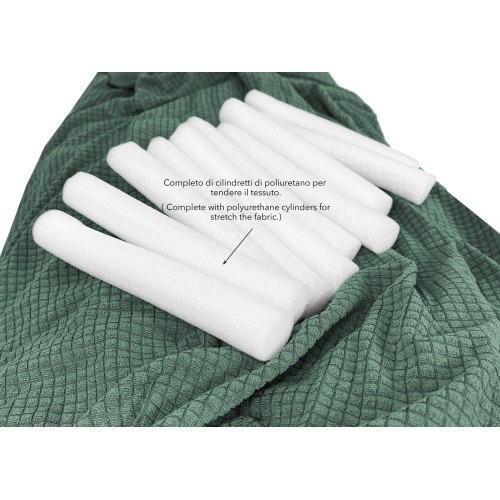 Couverture de canapé élastique ATHÈNES universelle VERT biélastique