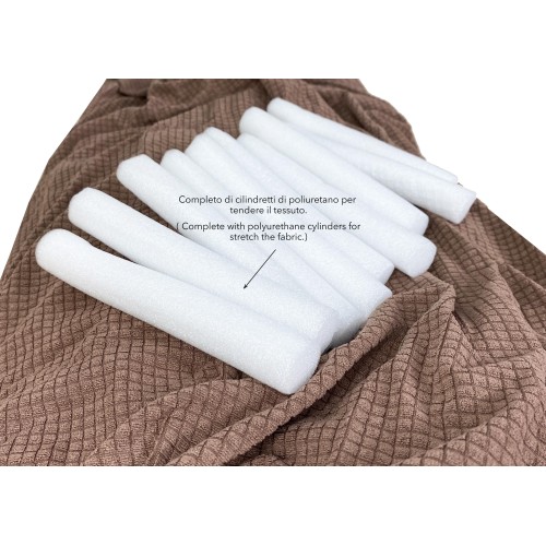 COPRIDIVANO elasticizzato ATENE universale MARRONE bielastico