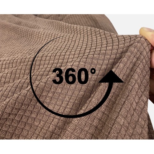 STRETCH SOFA BEZUG ATHEN universal BRAUN bi-elastisch