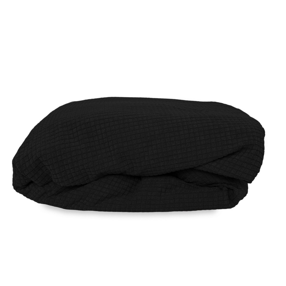STRETCH SOFA COVER ATHENS universal BLACK bi-elastic