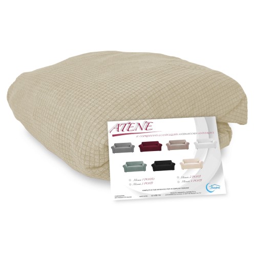 STRETCH SOFA COVER ATHENS universal BEIGE bi-elastic