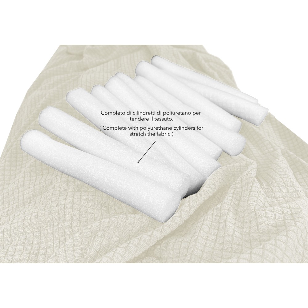 STRETCH SOFA COVER ATHENS universal MILK WHITE bi-elastic