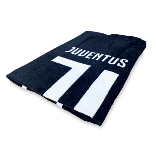 TOALLA DE PLAYA SPORT JUVE LETTERED medidas CM.70X140 JUVENTUS ORIGINAL CON MOCHILA TOALLERO y postal TORINO IS
