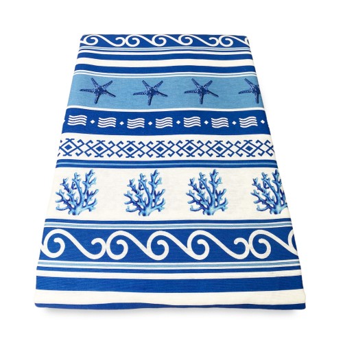FURNISHING COVER cover GRAN SCARF BEDSPREAD sofa cover GREECE BLUE sea sea