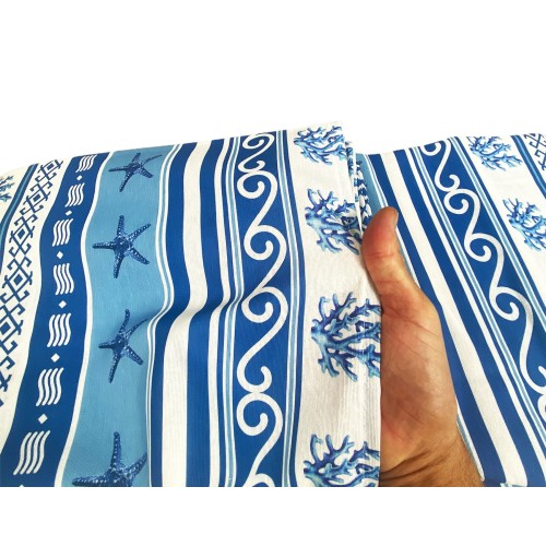 FURNISHING COVER cover GRAN SCARF BEDSPREAD sofa cover GREECE BLUE sea sea