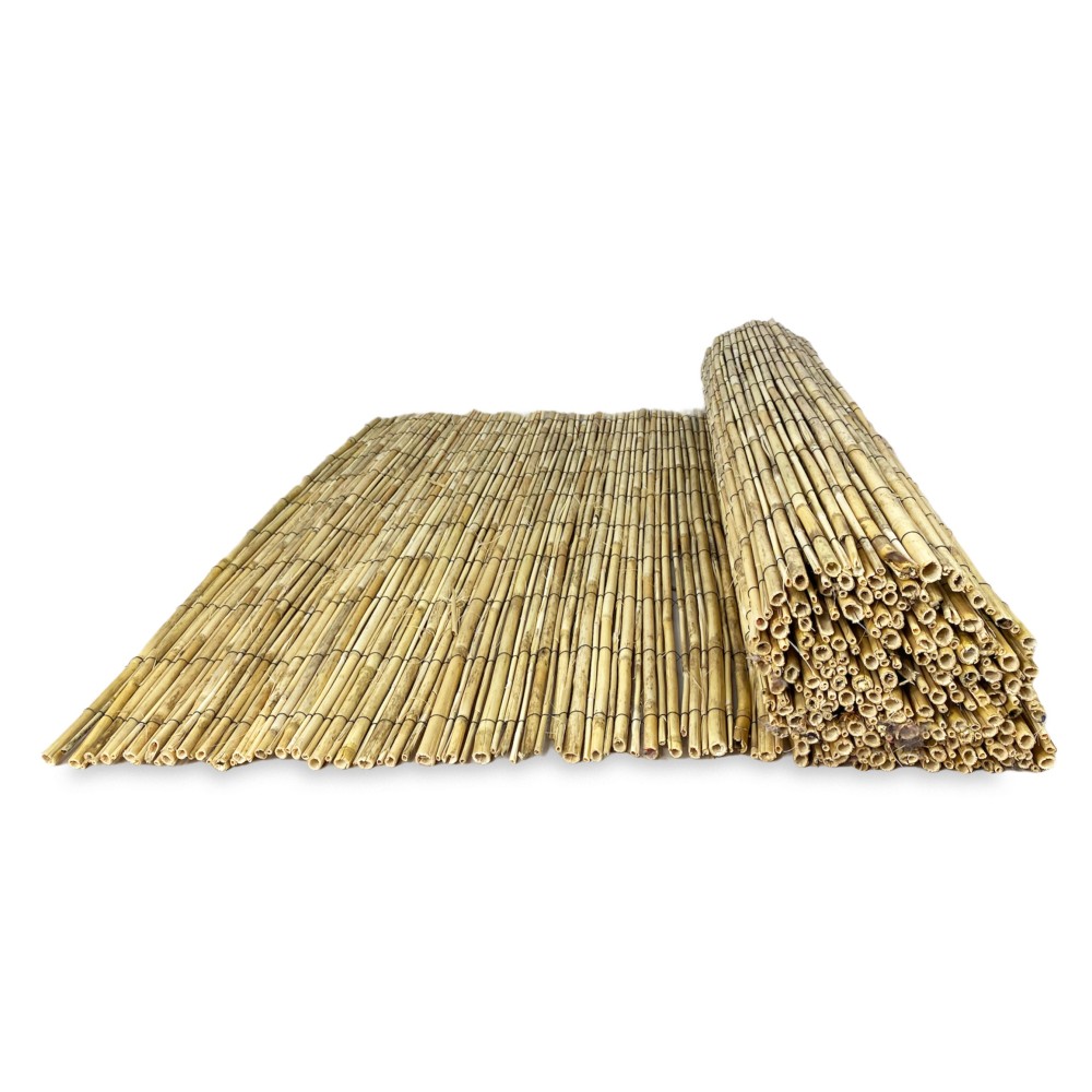 ARELLA PRIVACY Premium © aus Bambus WATTLE ARELLE CANNE Durchmesser bis 1 cm. für Schattenzaun in 8 GRÖSSEN