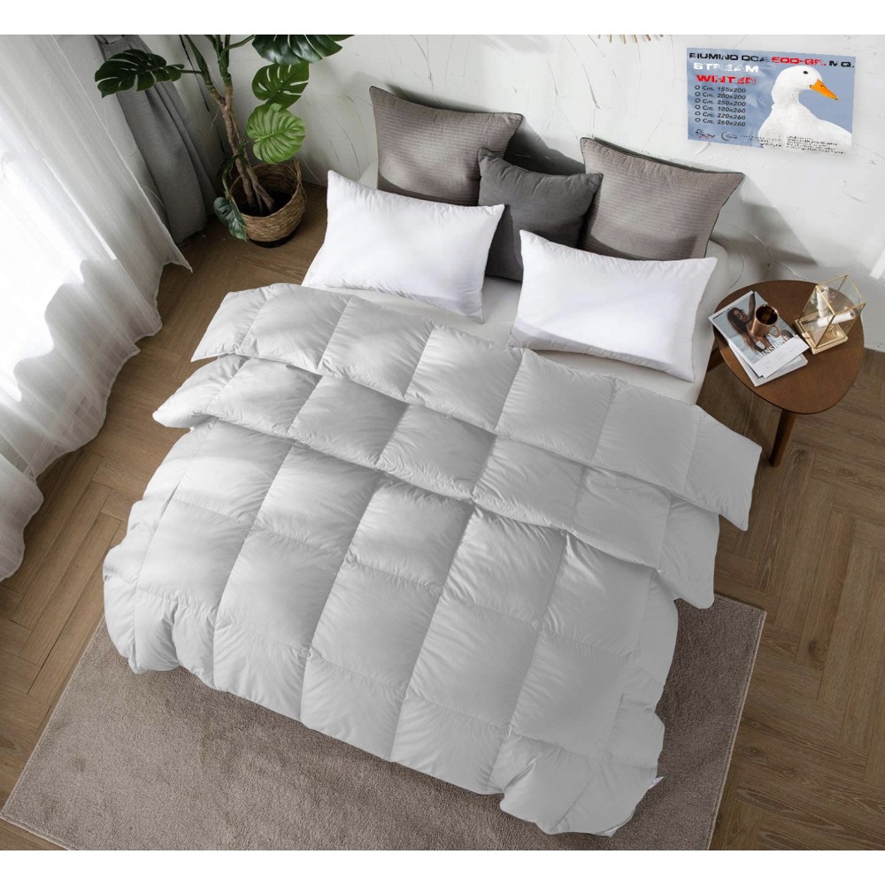 Duvet d'oie Stream ESTIVO Léger 150 GR. 80% PLUME OCA 20% COUETTE OCA