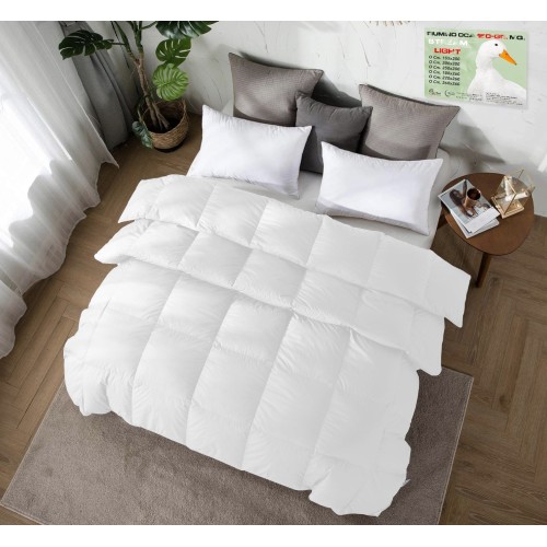 Duvet d’oie Stream ESTIVO Léger 150 GR. 80% PLUME OCA 20% COUETTE OCA Blanc