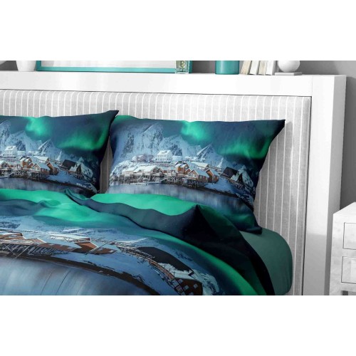DUVET COVER SATELLO HD AURORA BOREALIS Double cm. 250x200 mm