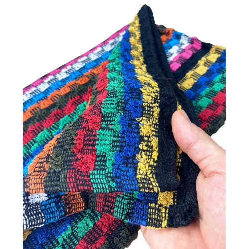 SET 6 HANDTÜCHER HANDTÜCHER HANDTUCH MEHRFARBIG WORK WORKSHOP DUNKEL cm. 50X70 mit WASHY Tasche