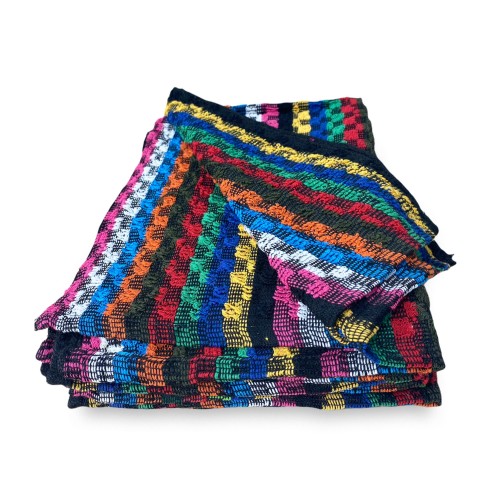 SET 6 HANDTÜCHER HANDTÜCHER HANDTUCH MEHRFARBIG WORK WORKSHOP DUNKEL cm. 50X70 mit WASHY Tasche