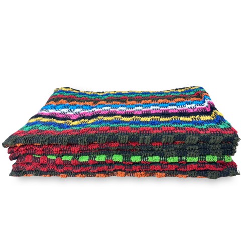 LOT de serviette éponge MULTICOLOR travail ATELIER FONCÉ cm. 50X70 avec sac WASHY