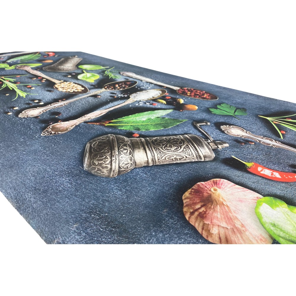ALFOMBRA Corredor de cocina Corredor antideslizante CUCHARAS y ESPECIAS made in Italy