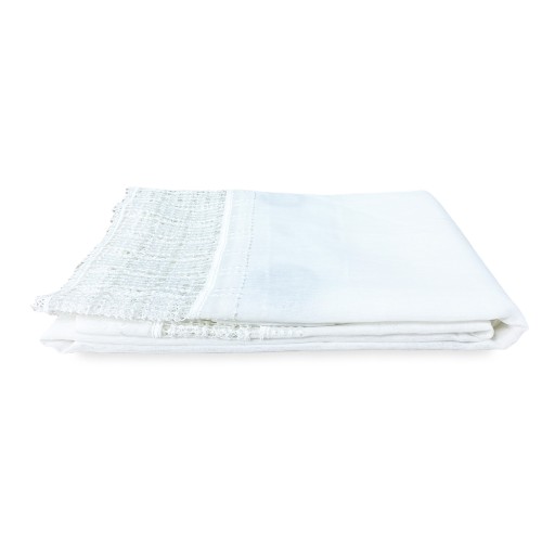 CURTAIN EGITTO curtain with white macramé lace cm. 140x290 mm