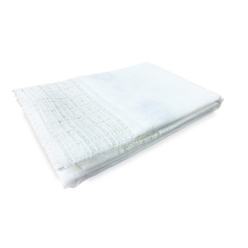 CURTAIN EGITTO curtain with white macramé lace cm. 140x290 mm