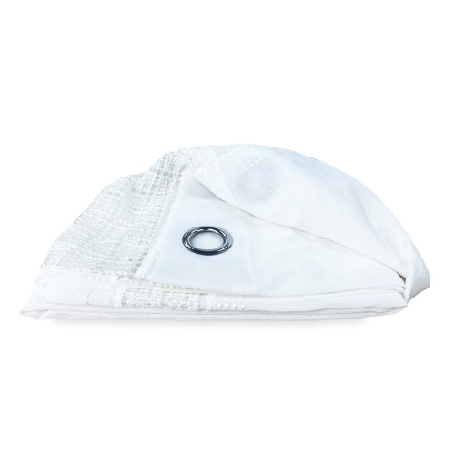 TENDA tendaggio EGITTO con PIZZO macramè bianco cm. 140x290