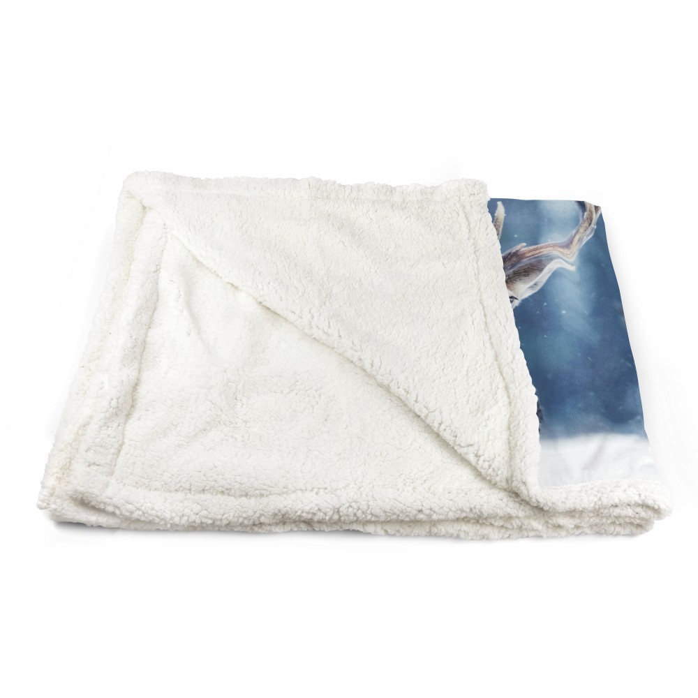 MANTA POLAR A CUADROS SHERPA FANTASY HD CIERVO