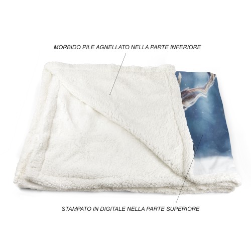 PLAID FLEECEDECKE SHERPA FANTASY HD HIRSCH