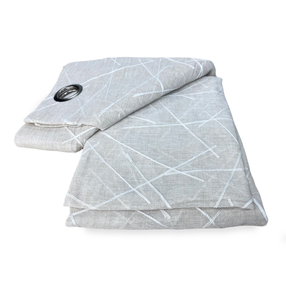 GIUSY TENTE moderne en couleur unie BEIGE cm. 140X280 emballé