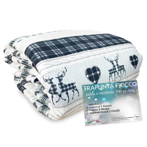 QUILT BOW © TYROLEAN gris COASSOLO hiver made in Italy