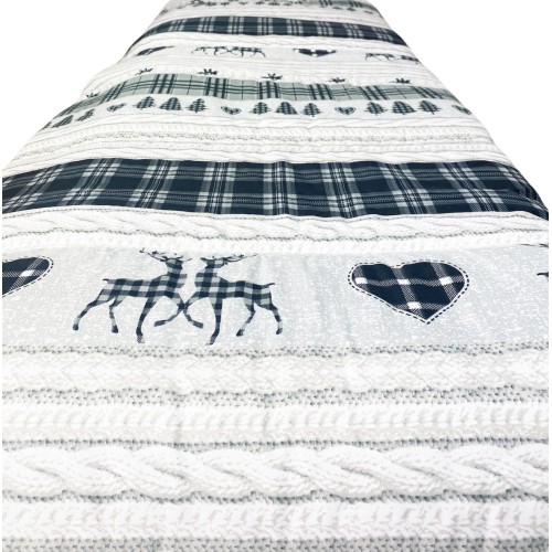 QUILT BOW © TYROLEAN gris COASSOLO hiver made in Italy