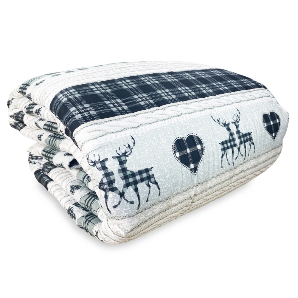 QUILT BOW © TYROLEAN gris COASSOLO hiver made in Italy