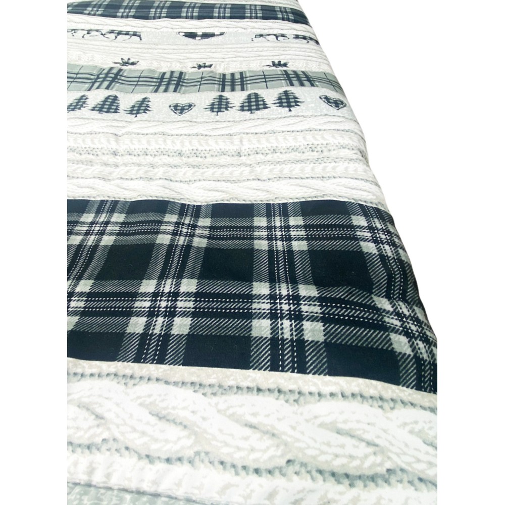 QUILT BOW © TYROLEAN gris COASSOLO hiver made in Italy