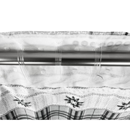 TENDA TIROLESE COASSOLO GRIGIO in stile montanaro CM. 150X280 made in italy