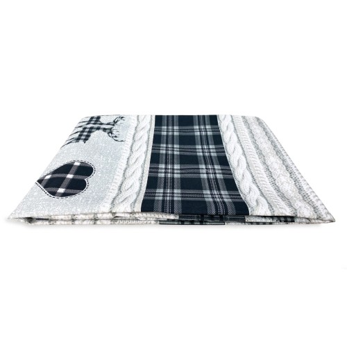 TENTE TYROLIENNE COASSOLO GRIGIO en style montagnard CM. 150X280 fabriqué en Italie