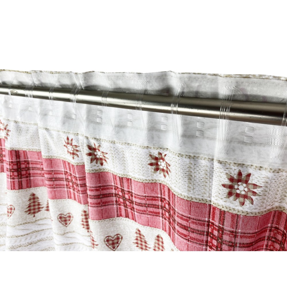 TENTE TYROLIENNE COASSOLO ROSSO en style montagnard CM. 150X280 fabriqué en Italie