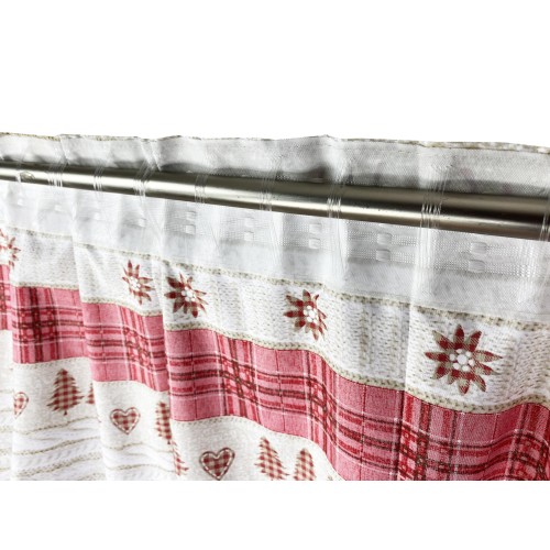 TIENDA TIROLESA COASSOLO ROJO en estilo montaña CM. 150X280 hecho en italia