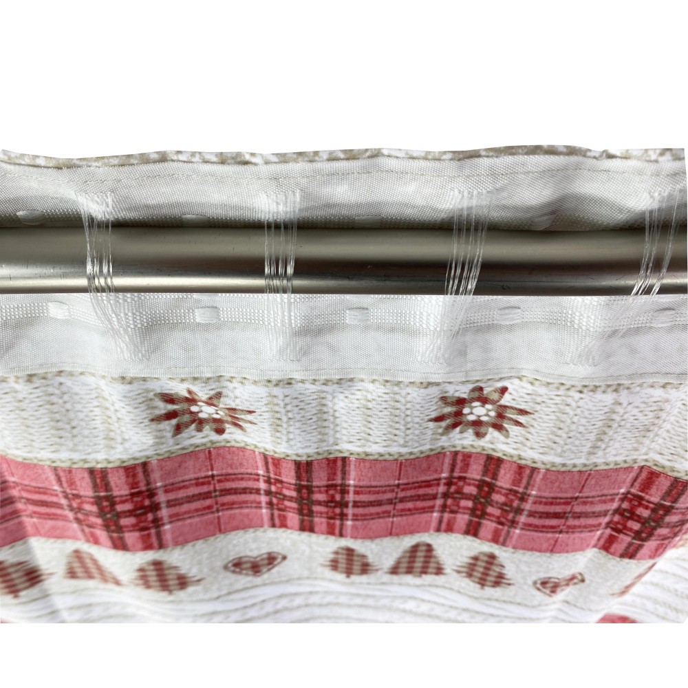 TENTE TYROLIENNE COASSOLO ROSSO en style montagnard CM. 150X280 fabriqué en Italie