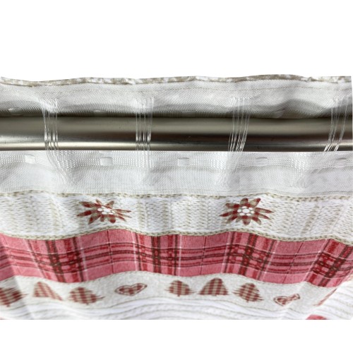 TENTE TYROLIENNE COASSOLO ROSSO en style montagnard CM. 150X280 fabriqué en Italie