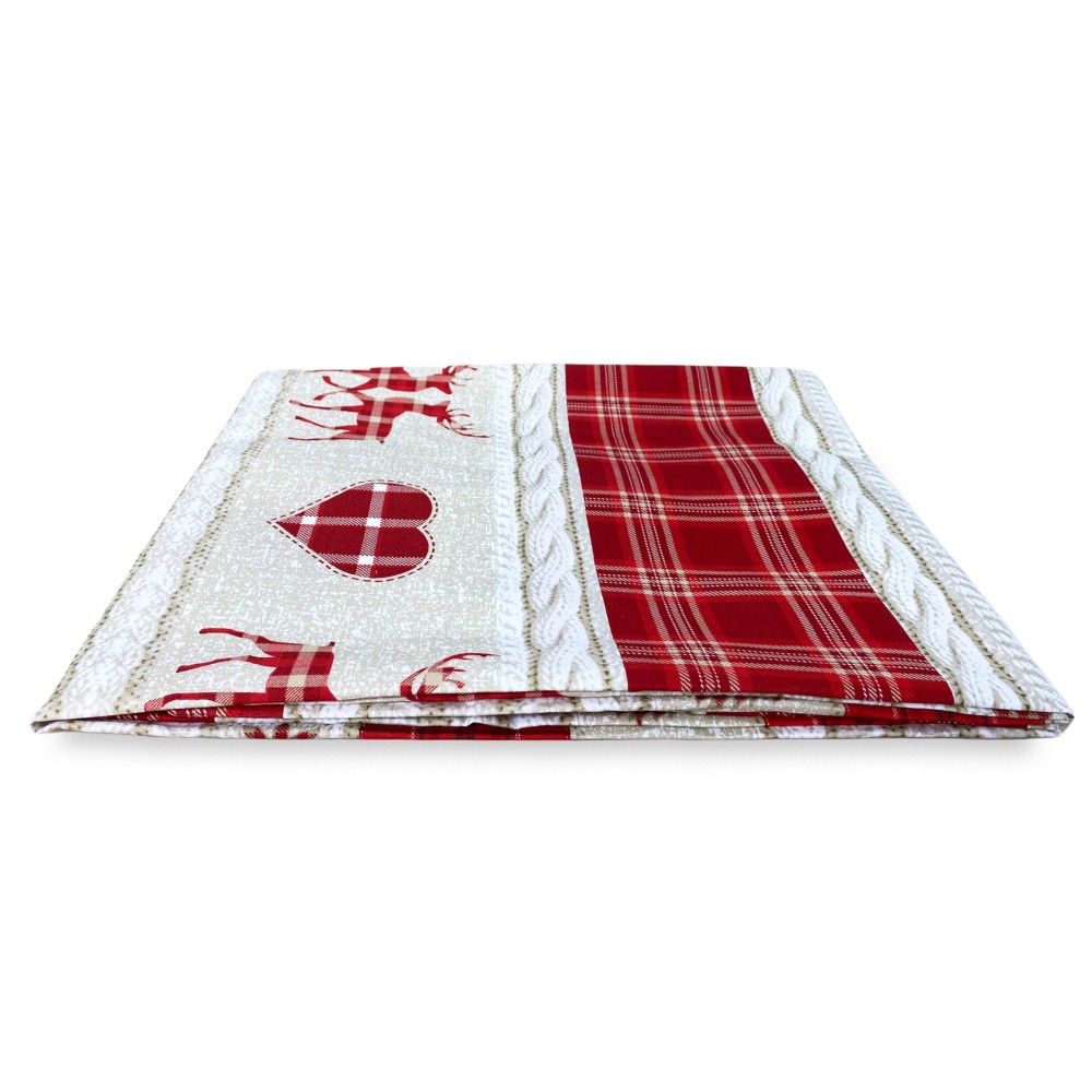 TYROLEAN TENT COASSOLO RED in mountain style CM. 150X280 made in italy