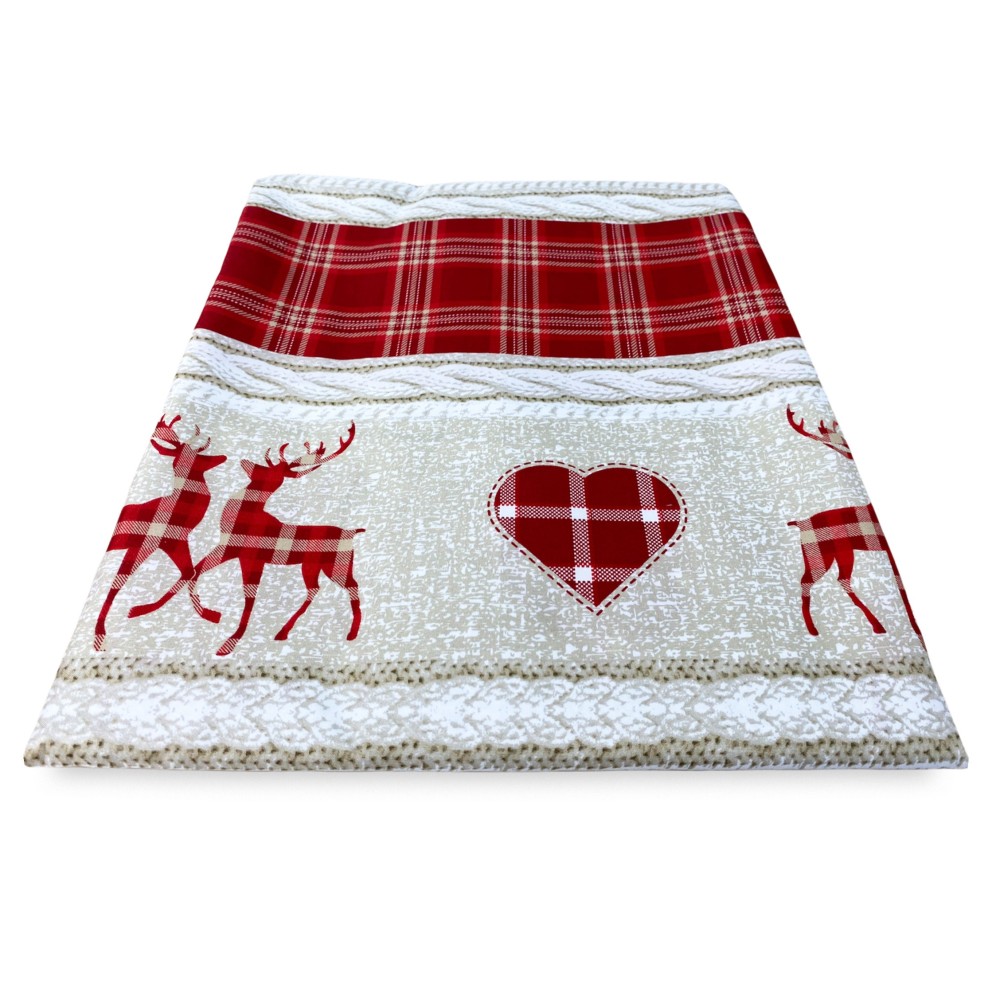 TENTE TYROLIENNE COASSOLO ROSSO en style montagnard CM. 150X280 fabriqué en Italie