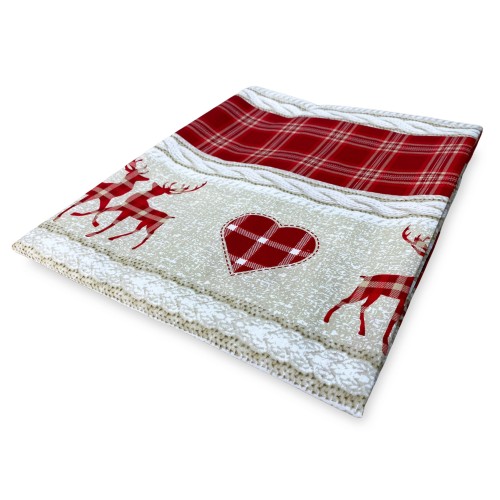 TYROLEAN TENT COASSOLO RED in mountain style CM. 150X280 made in italy