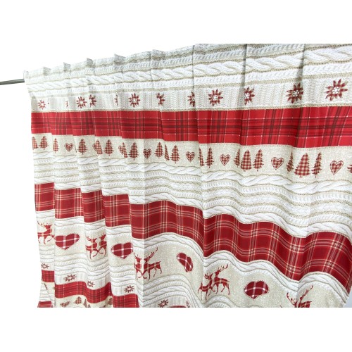 TIENDA TIROLESA COASSOLO ROJO en estilo montaña CM. 150X280 hecho en italia