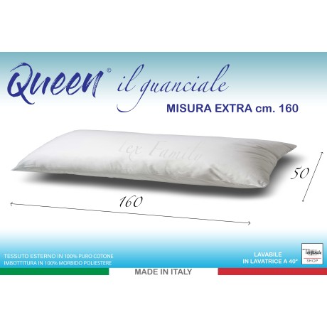 coussin d’oreiller mesure long cm. 160