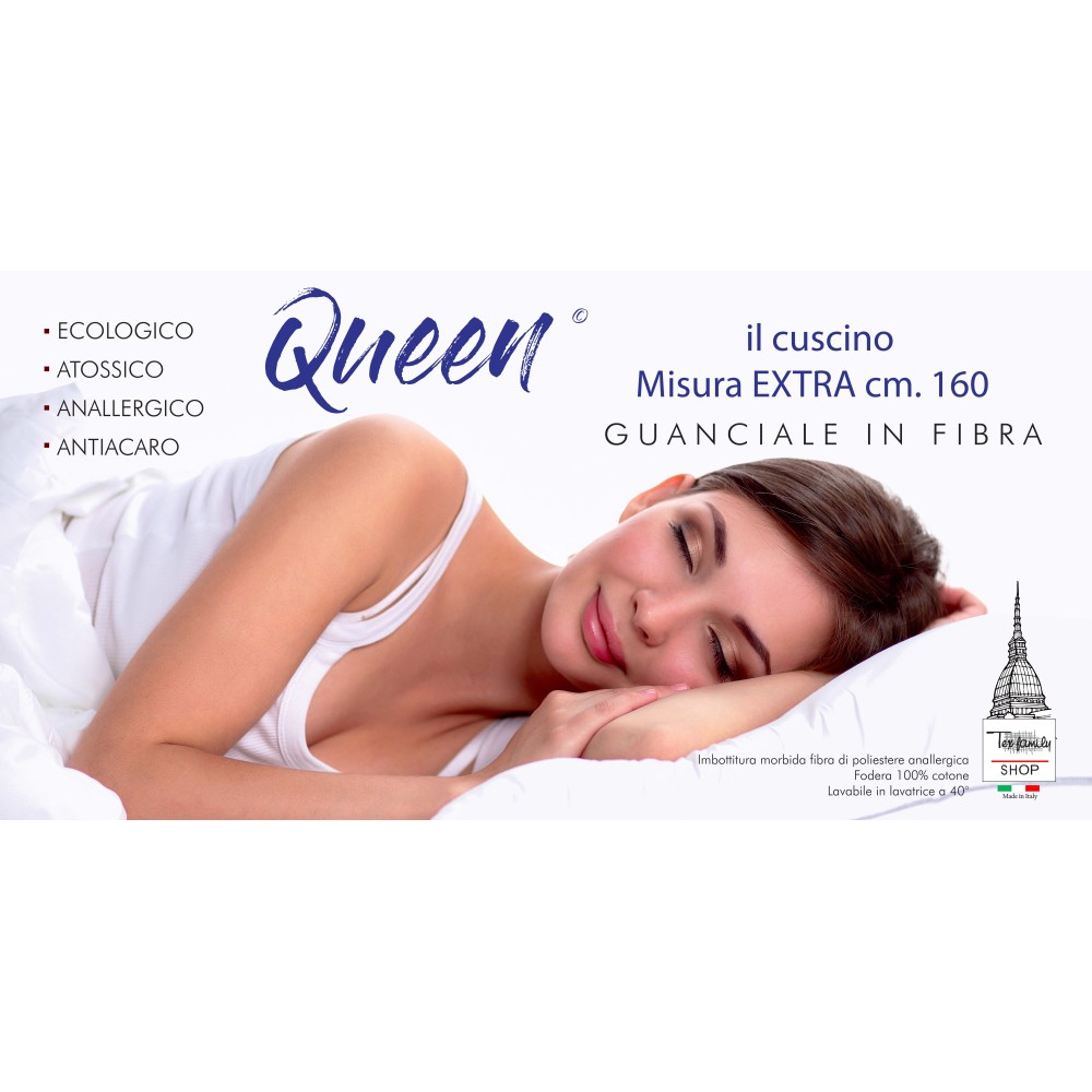 OREILLER QUEEN oreiller MAXI LIT long cm. 160 MIS. CM. 50 X 160