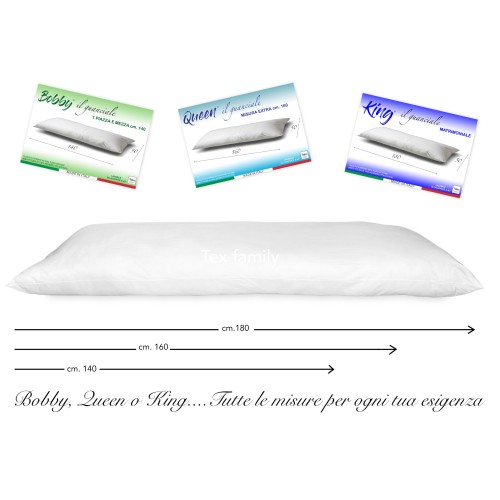 BOBBY PILLOW BETTKISSEN 1 QUEEN SIZE UND EIN HALBER CM LANG. 140 MIS. CM. 50 X 140