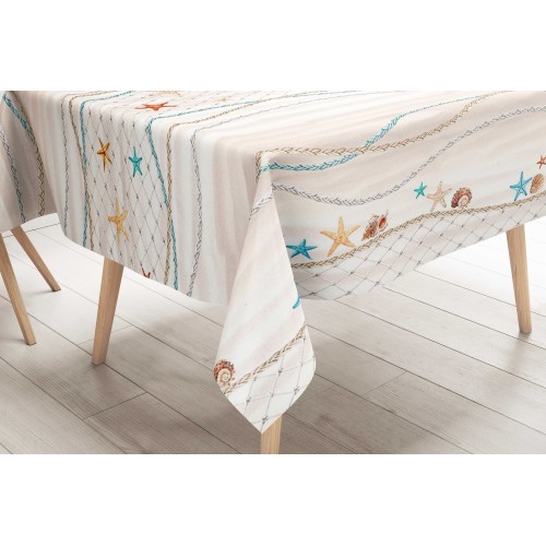 NAPPE LIMA © en MATIÈRE DE TOILE PLASTIFIANTE PLASTIFIANTE STARS MARINE made in Italy