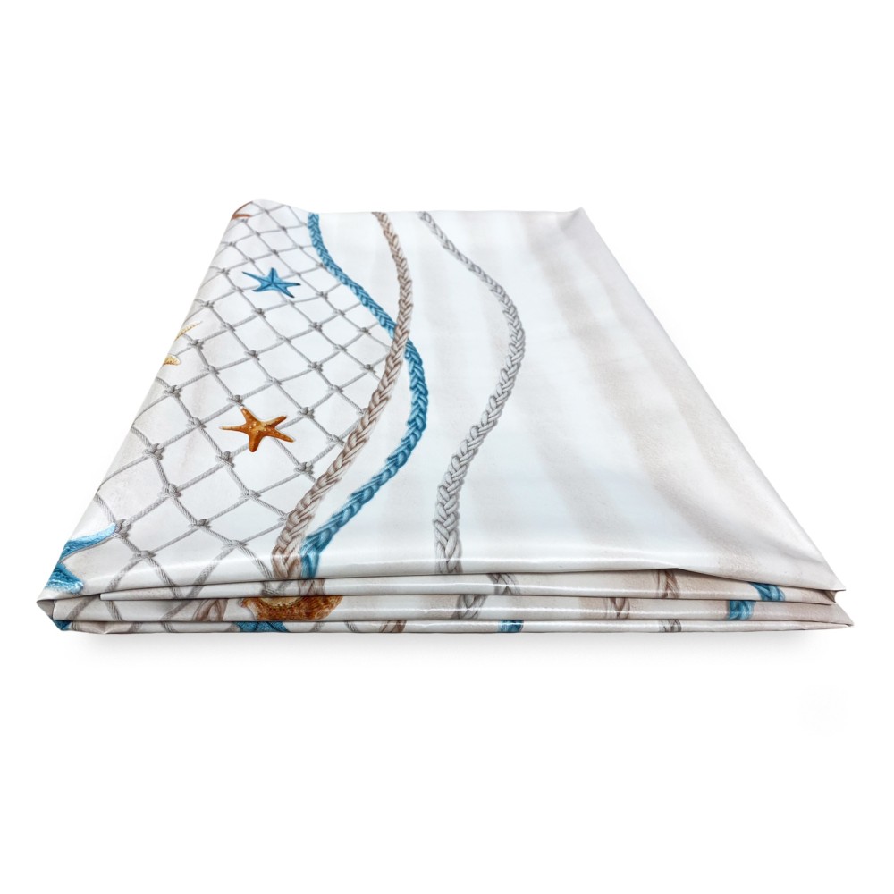 NAPPE LIMA © en MATIÈRE DE TOILE PLASTIFIANTE PLASTIFIANTE STARS MARINE made in Italy